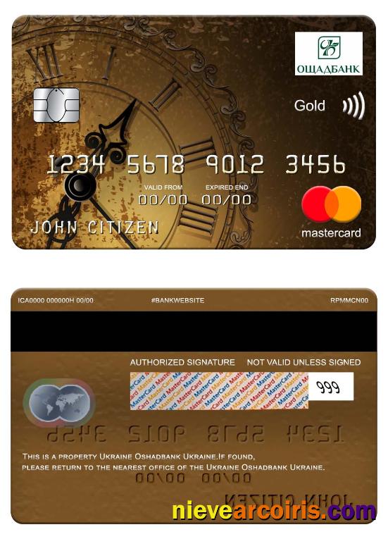 Ukraine Oshadbank Ukraine mastercard gold